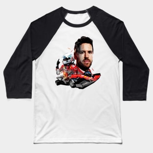 Sebastian Vettel low poly Baseball T-Shirt